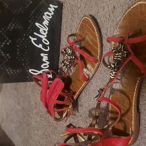 Barely worn strappy sandals